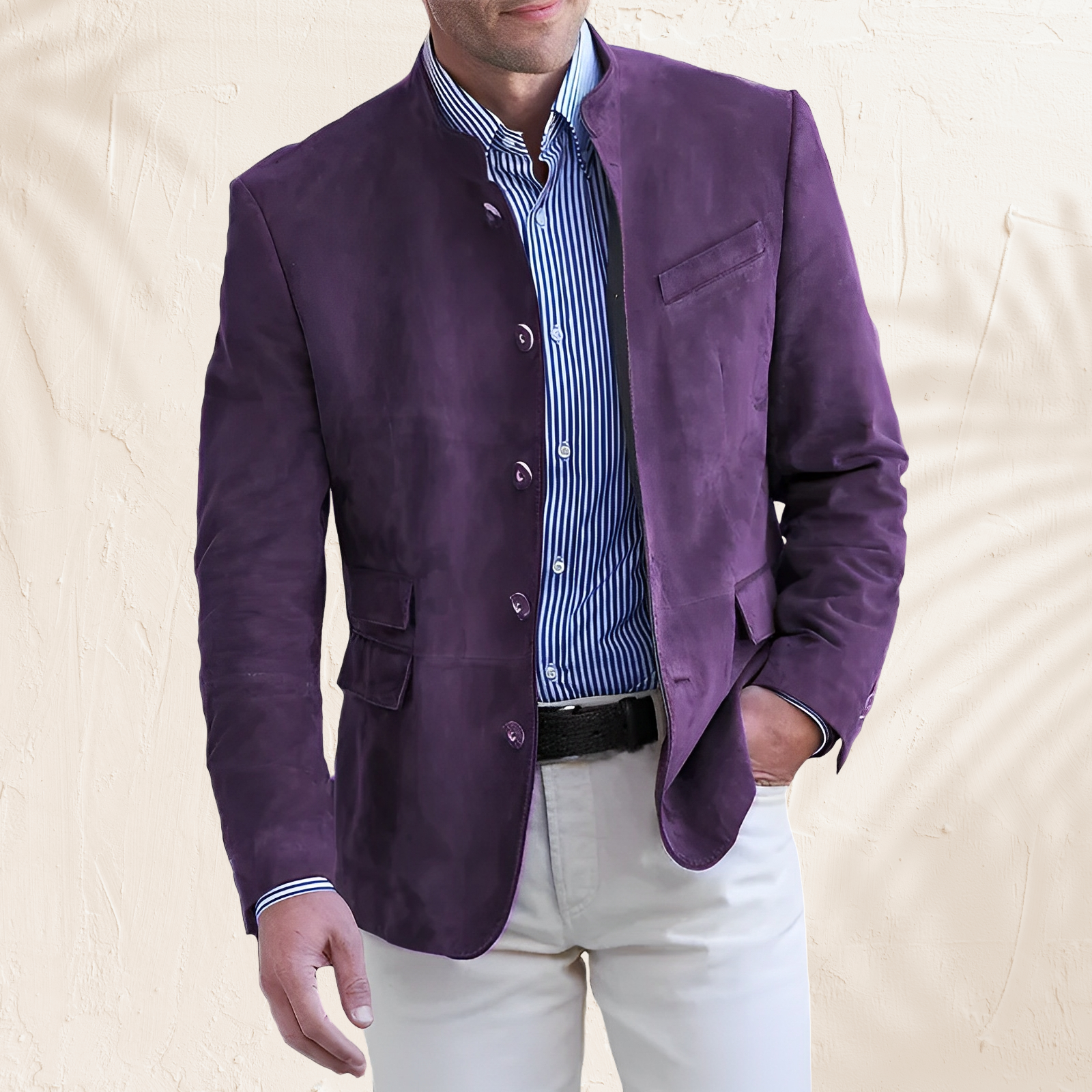 Georg – Autumn jacket with button placket for Men - Image 3