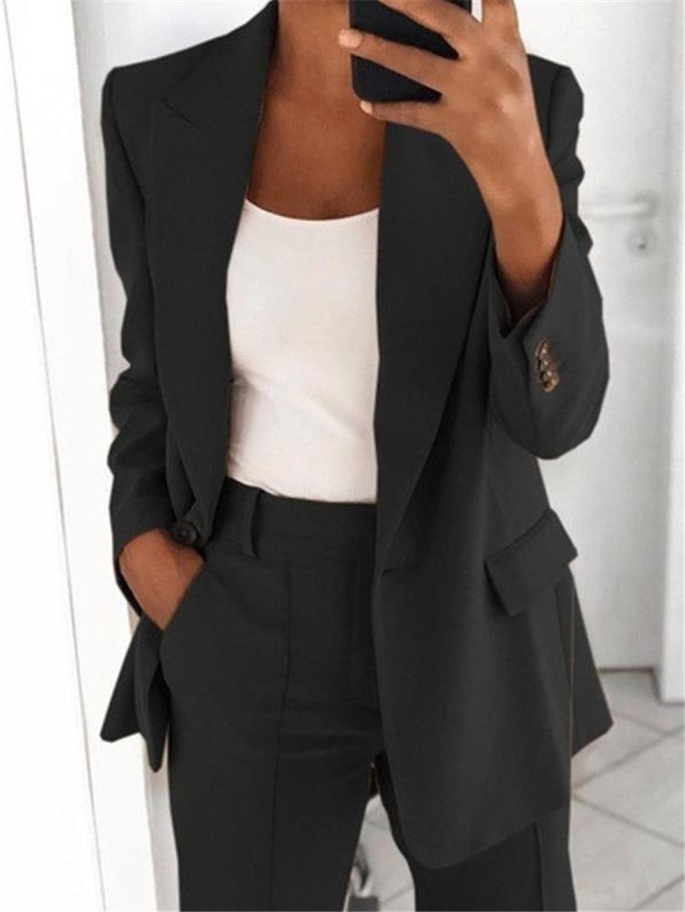 Franziska – Maßgeschneidertes Blazer- und Hosen-Set für Damen