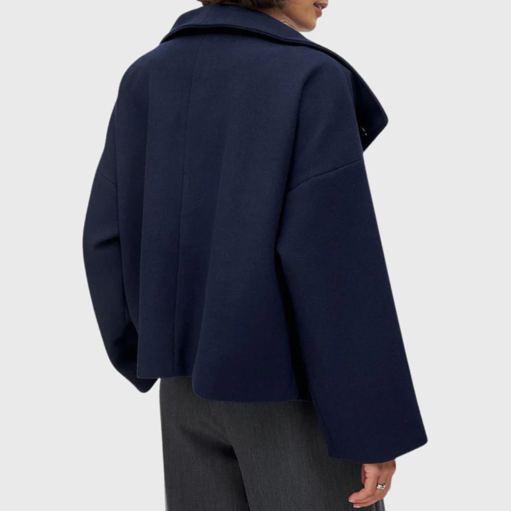 Damen Jacke mit breitem Revers und zweireihigem Schnitt | A&Z - 6 - Atelier-Zofia