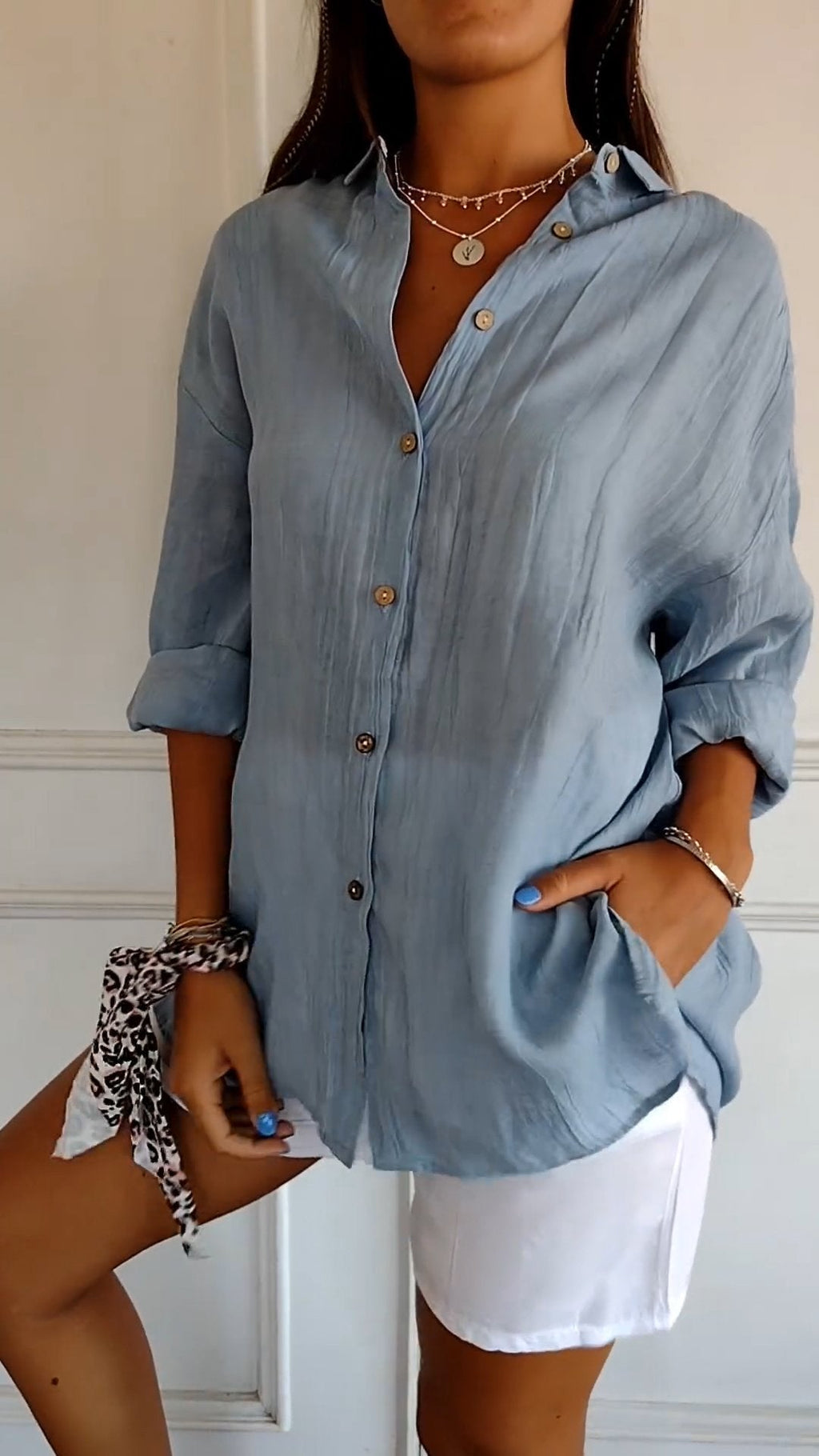 Leonie – Women's Button-Down Shirt - Image 2