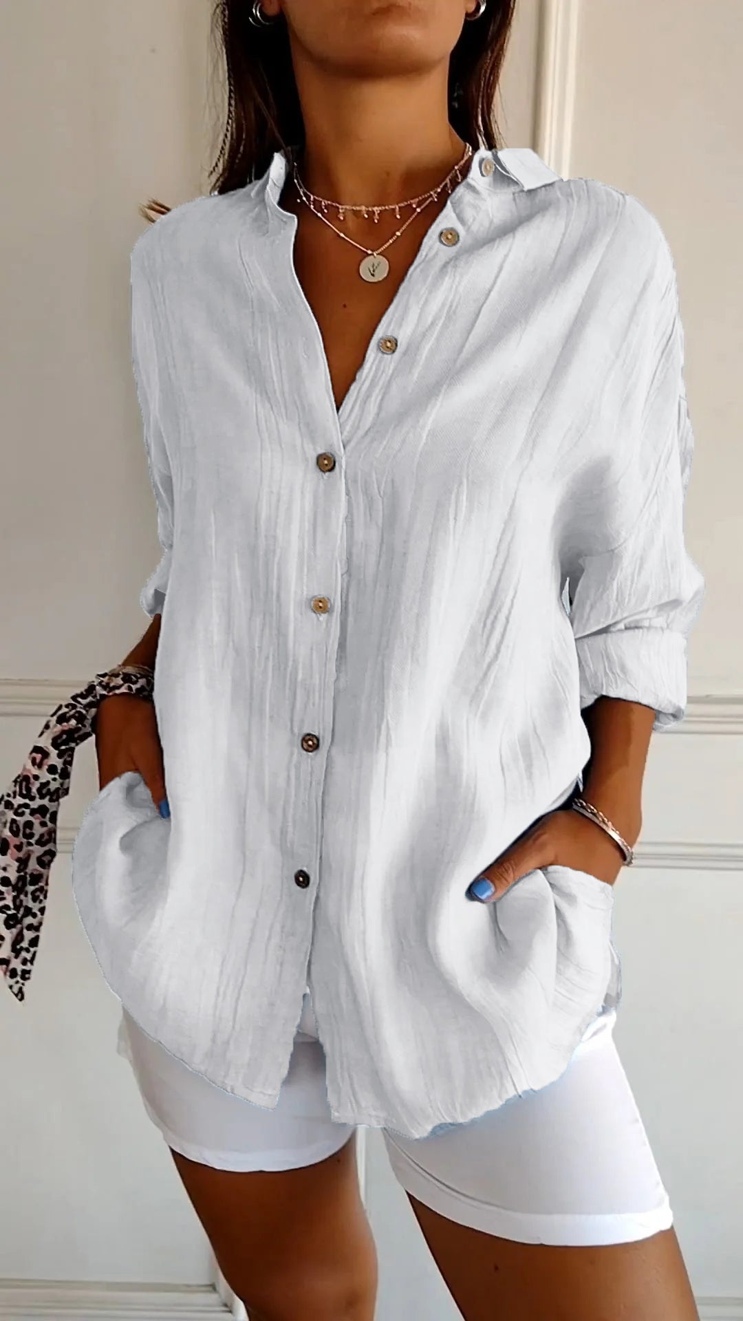 Leonie – Women's Button-Down Shirt - Image 12
