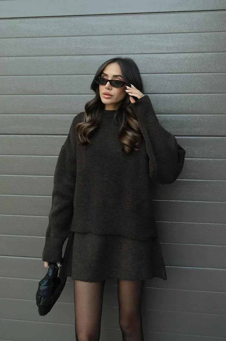 Charmantes Strick-Set: Pullover und Rock für jeden Anlass – J&B - 11 - Atelier-Zofia