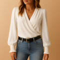 Laura – Elegante Damenbluse mit langen Ärmeln