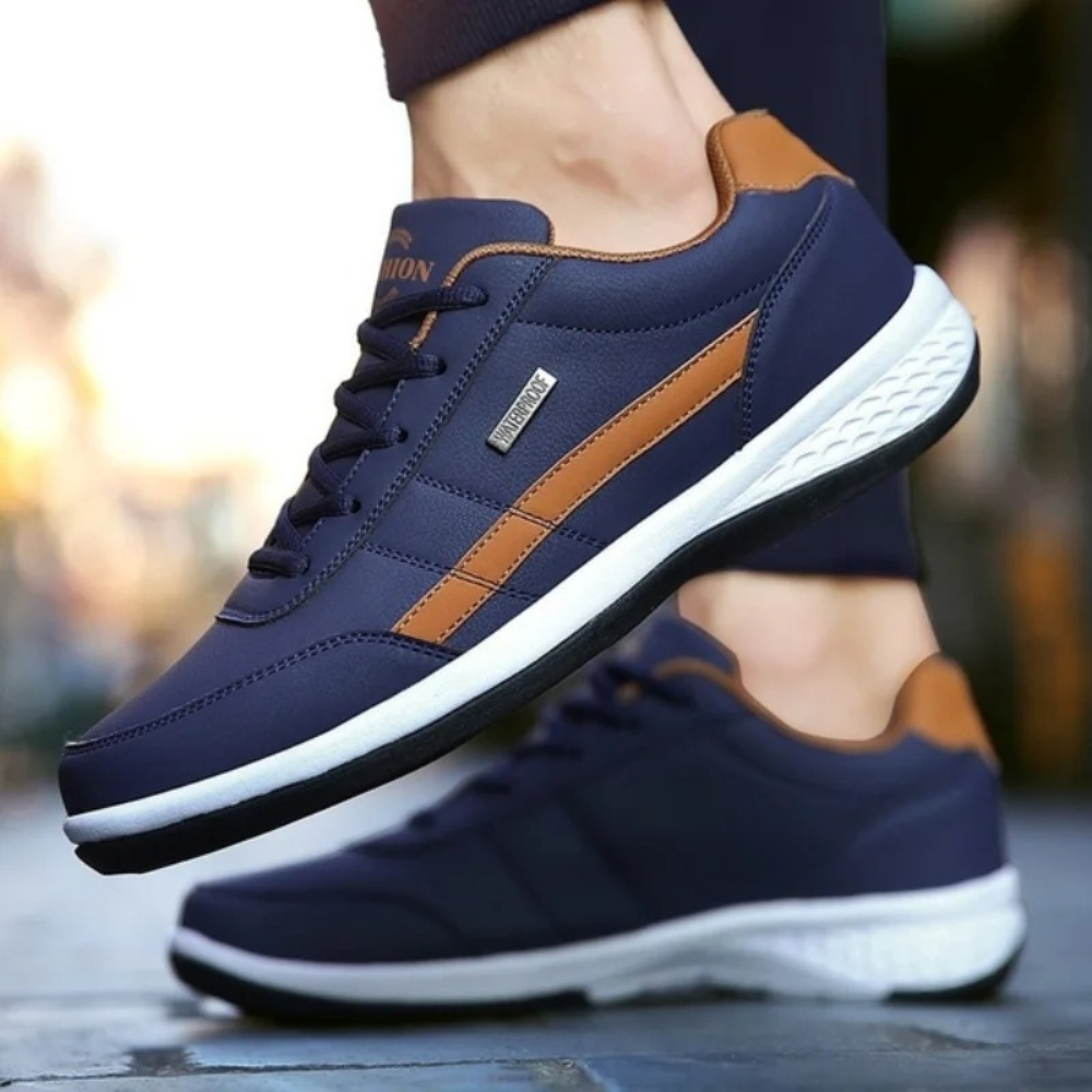 Oliver – Sneakers Men Leather and orthopedic - Image 1