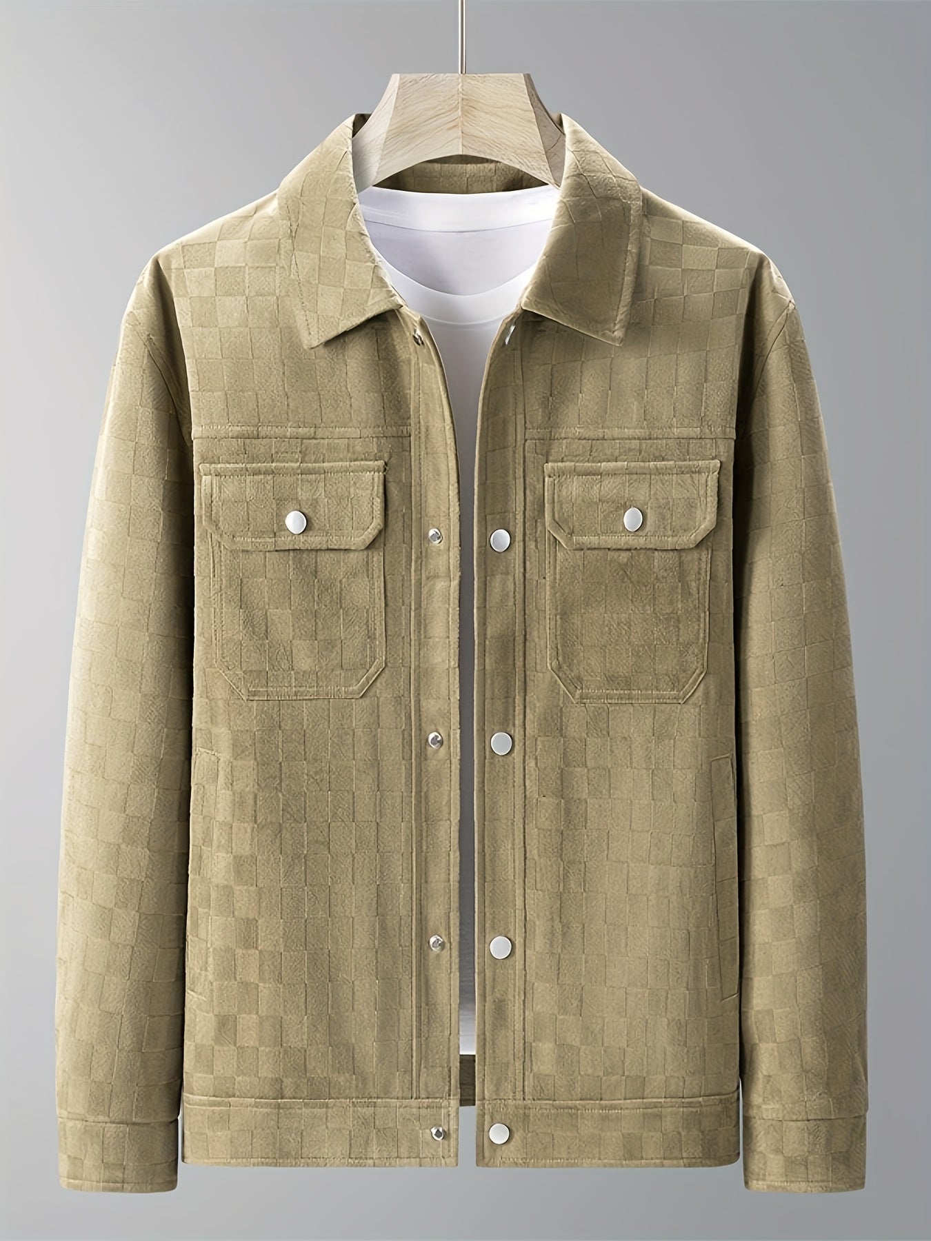 Luis – Checkered Suede Jacket - Image 7