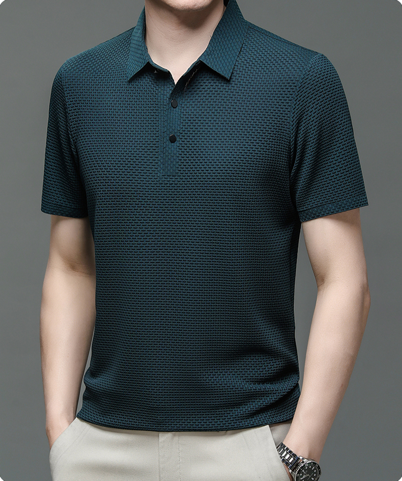 Stefan – Textured Button-Up Shirt for Men - Image 10