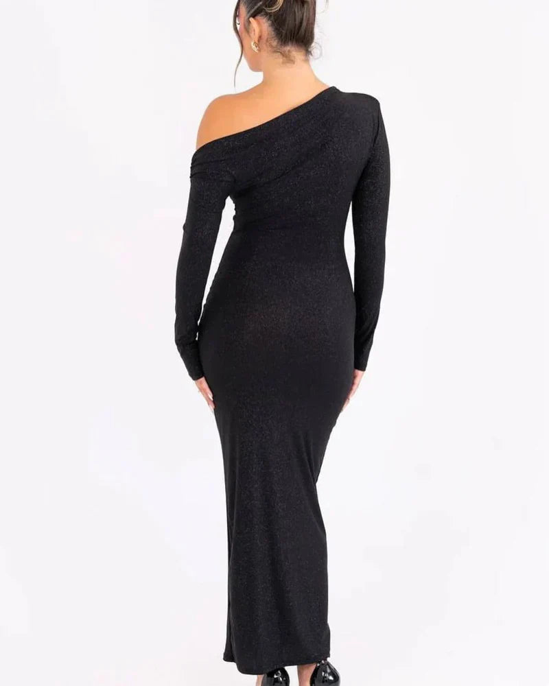 Anna – Women Off-Shoulder Evening Dress - Image 3