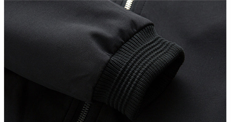Schlanke Herren-Bomberjacke mit Reißverschluss - J&B - 10 - Atelier-Zofia
