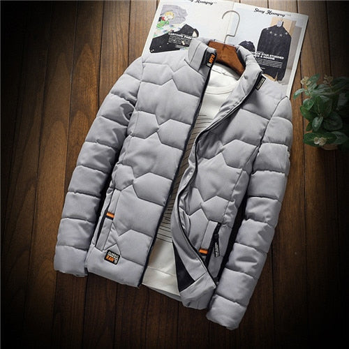 Moderne Herren Steppjacke im Slim-Fit-Stil mit durchgehendem Reißverschluss - J&B - 2 - Atelier-Zofia