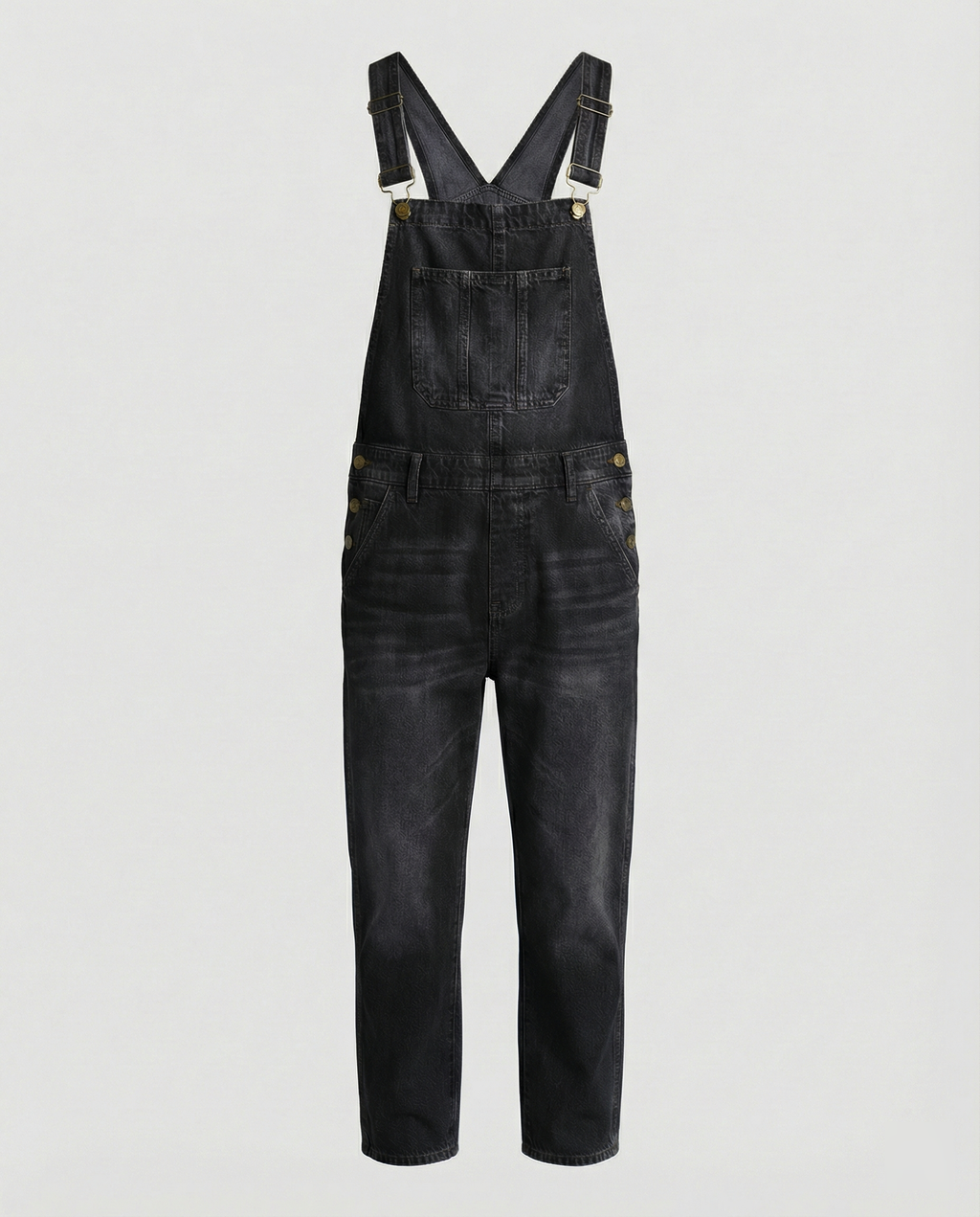 Jonas – Herren Robuste Denim-Latzhose mit Verstellbaren Trägern