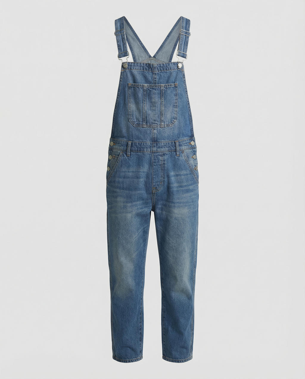 Jonas – Herren Robuste Denim-Latzhose mit Verstellbaren Trägern