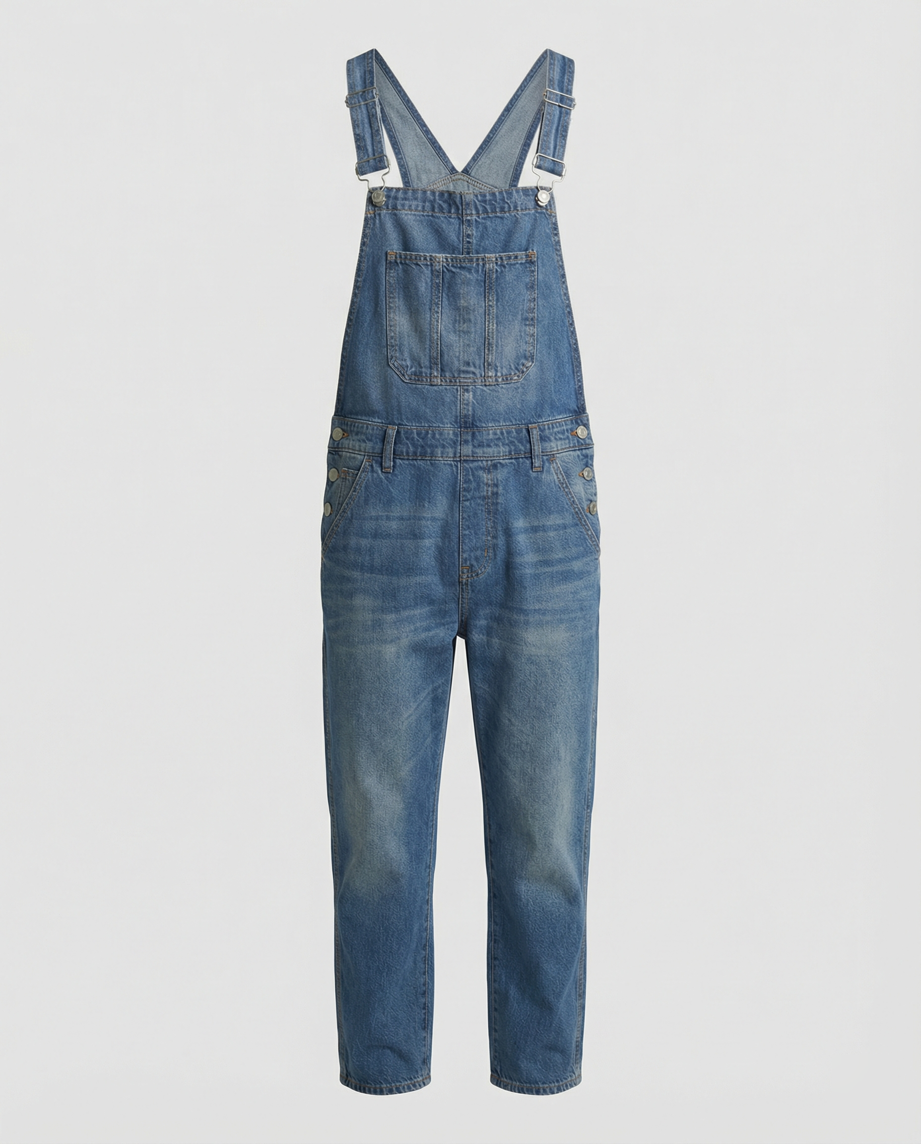 Jonas – Herren Robuste Denim-Latzhose mit Verstellbaren Trägern