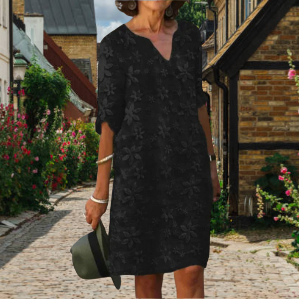 Nina – Damen Kleid mit strukturierter Oberfläche