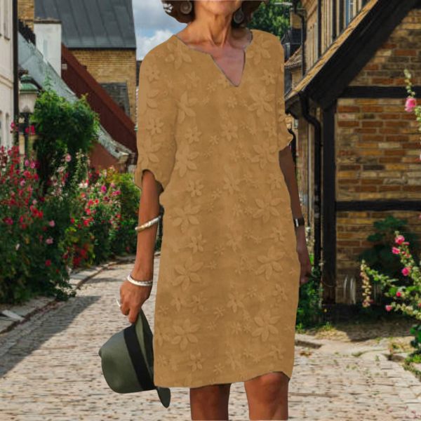 Nina – Damen Kleid mit strukturierter Oberfläche