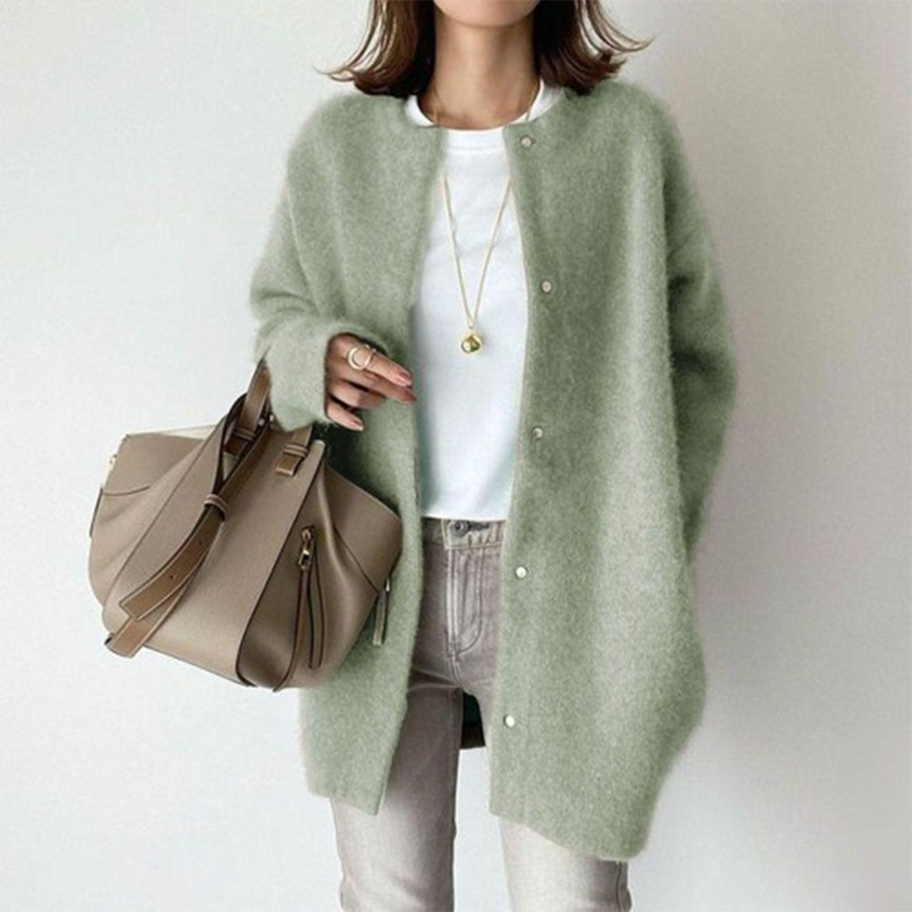 Soft women's jacket with a button placket and a relaxed fit - J&B; - 9 - Elvaroza.com