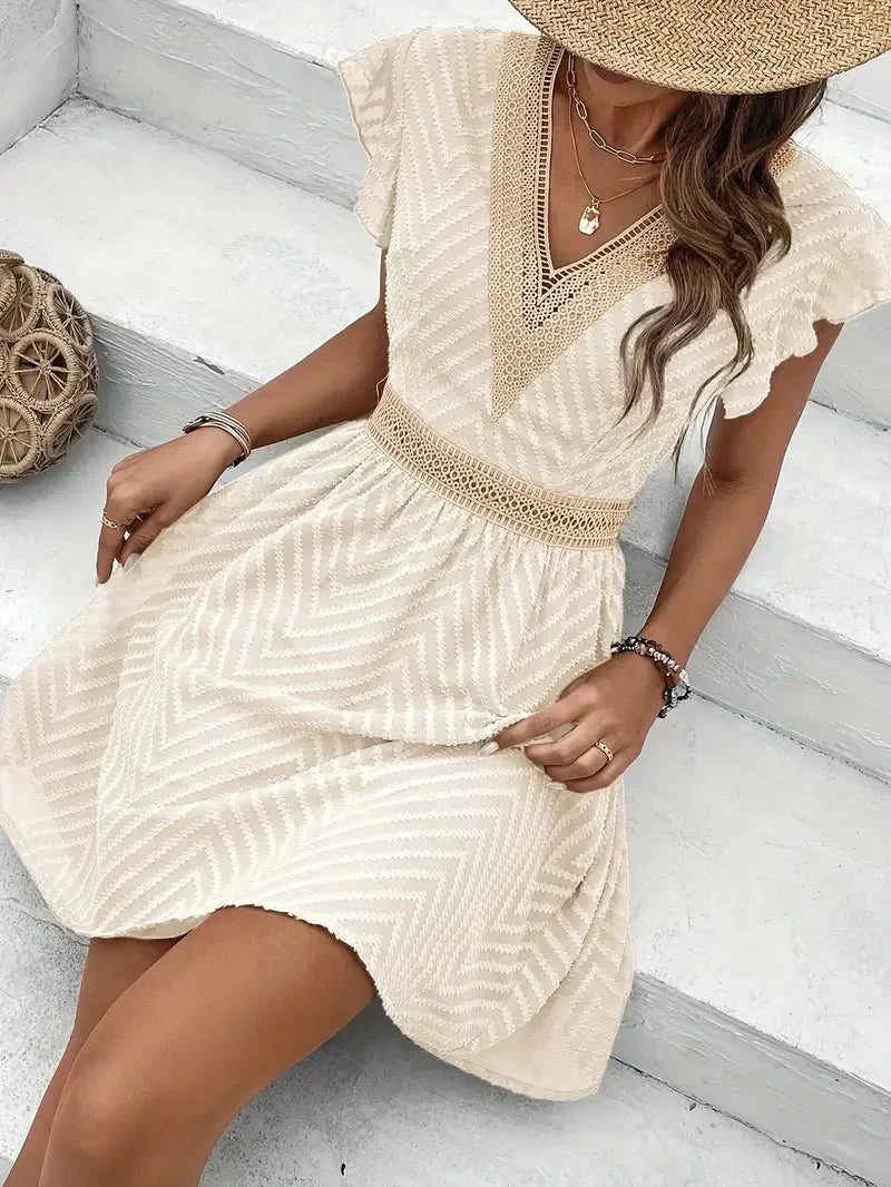 Susanne – Women Sweetheart V Neckline Dress - Image 5