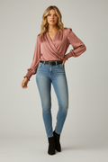 Chloe – Women’s Elegant Wrap Blouse - Image 1