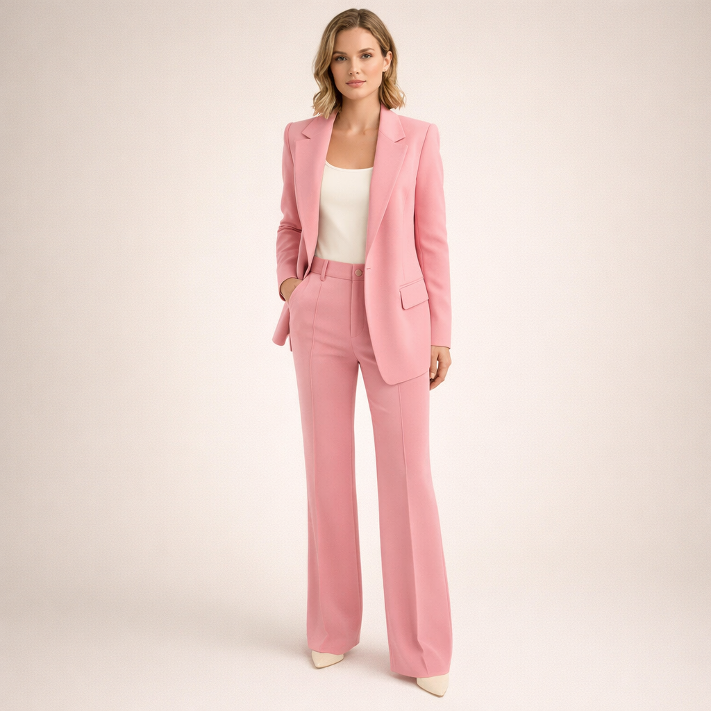 Two-piece set comprising a fitted ladies’ blazer and wide-leg trousers - J&B; - 13 - London-stylehouse.com