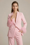 Stylisches Damenanzug-Set mit Blazer und Hose in elegantem Design - J&B - 1 - Atelier-Zofia