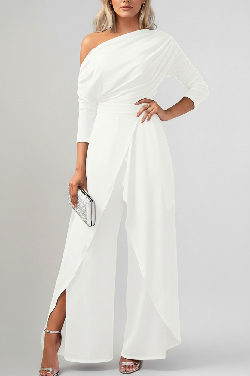 Lara – Women Elegant  One-Shoulder Jumpsuit - Image 1