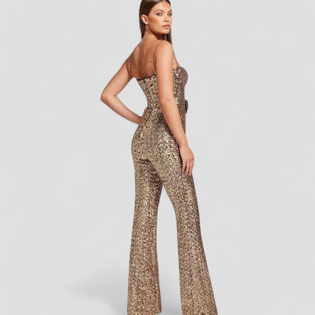 Ava – Elegant Sequin Jumpsuit for Women - Image 2