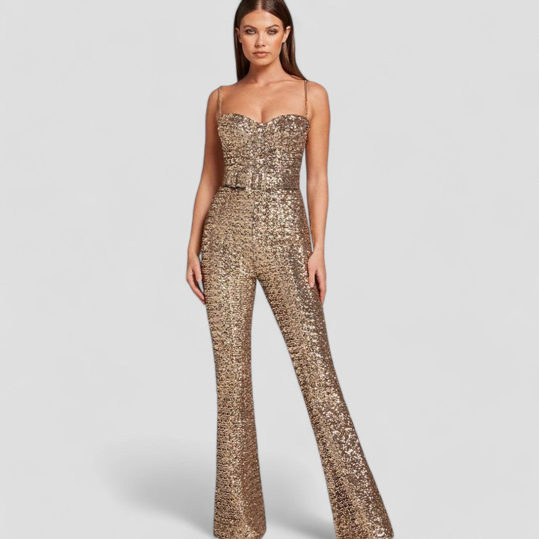 Ava – Elegant Sequin Jumpsuit for Women - Image 1