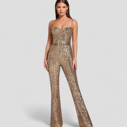 Ava – Elegant Sequin Jumpsuit for Women - Image 1