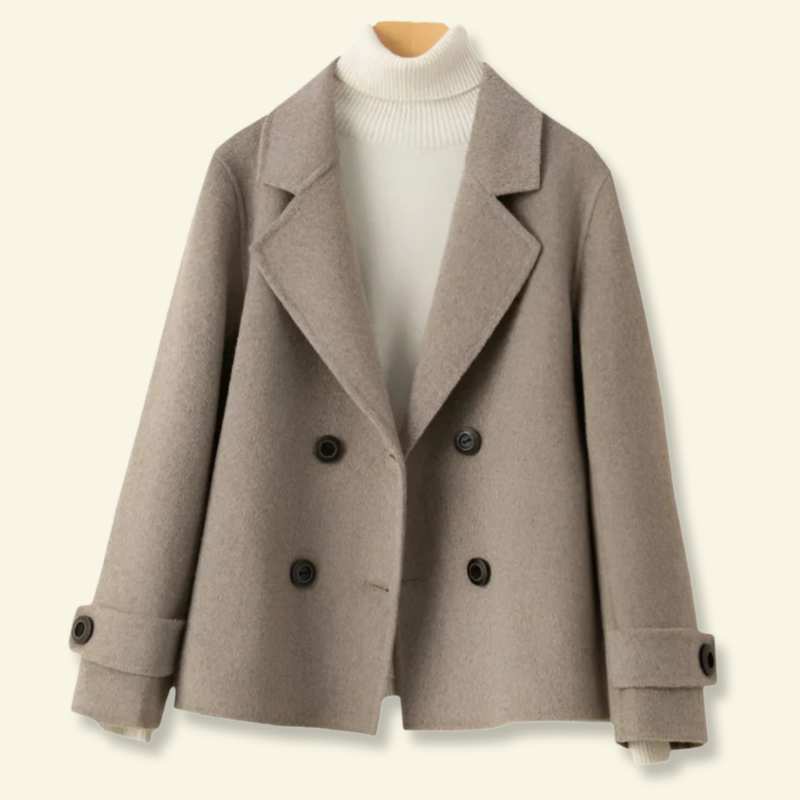 Zweireihige Damenjacke mit lässigem Schnitt - J&B - 10 - Atelier-Zofia