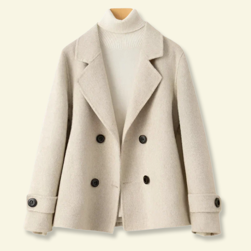 Zweireihige Damenjacke mit lässigem Schnitt - J&B - 11 - Atelier-Zofia