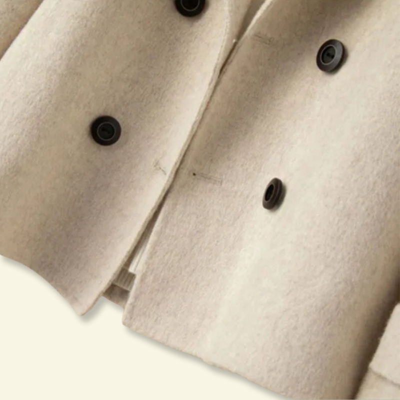 Zweireihige Damenjacke mit lässigem Schnitt - J&B - 13 - Atelier-Zofia